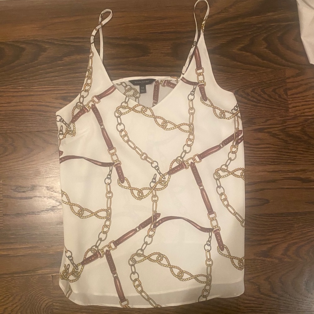 EUC Banana Republic chain link camisole tank xs